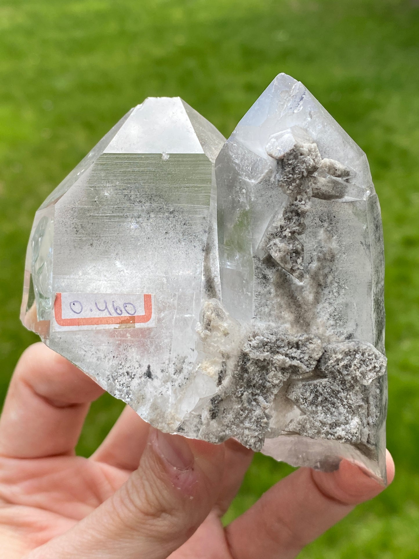 Quartz w/ Black Lodolite inclusions