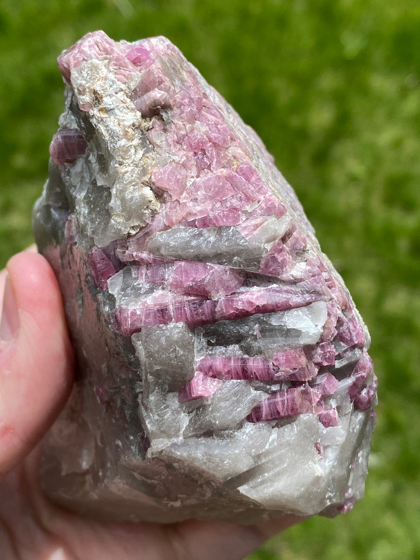 Pink Tourmaline in Quartz