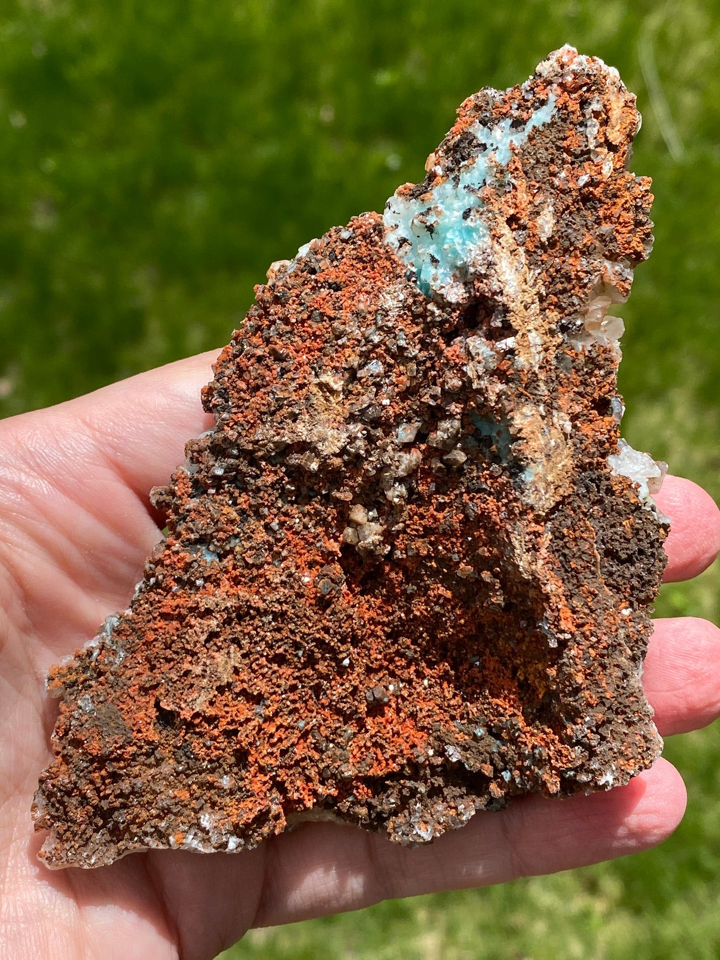 Calcite w/ Aurichalcite