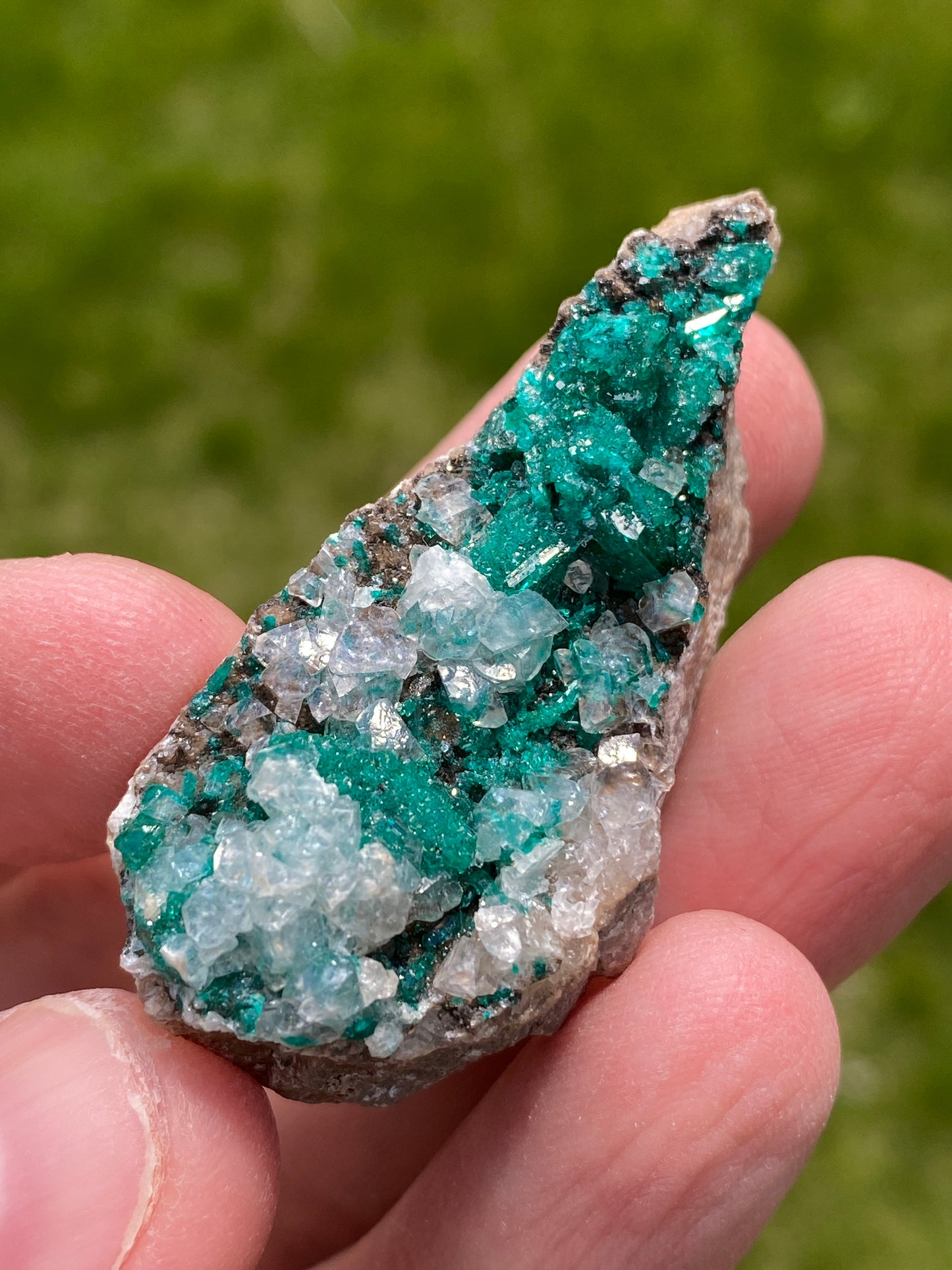 Dioptase & Calcite