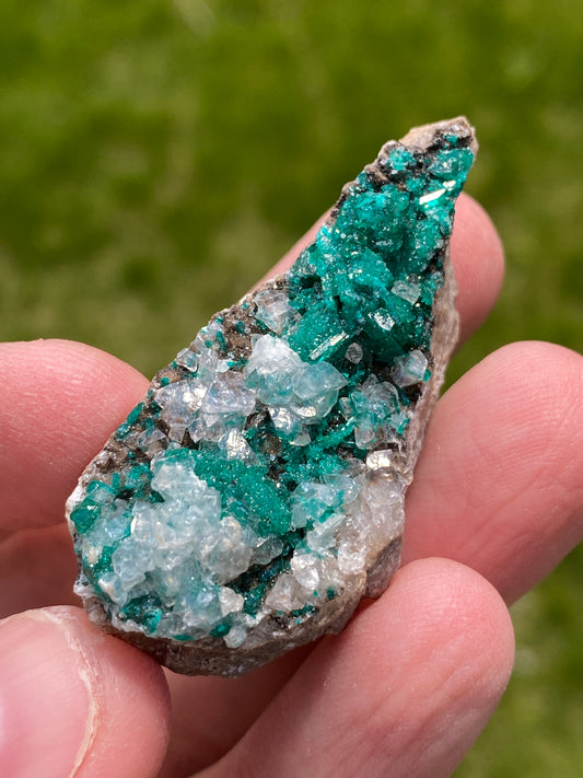 Dioptase & Calcite