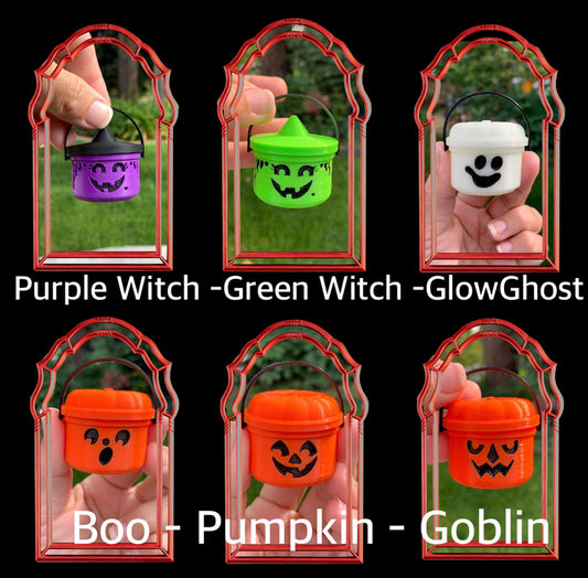 Miniature Halloween Buckets: Nostalgic Boo Buckets with Lid