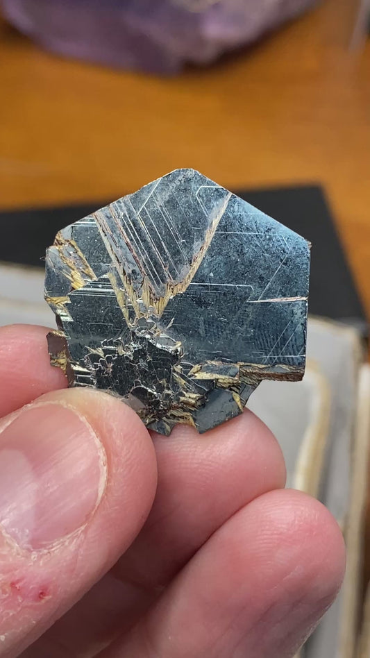 Hematite w/ Golden Rutile