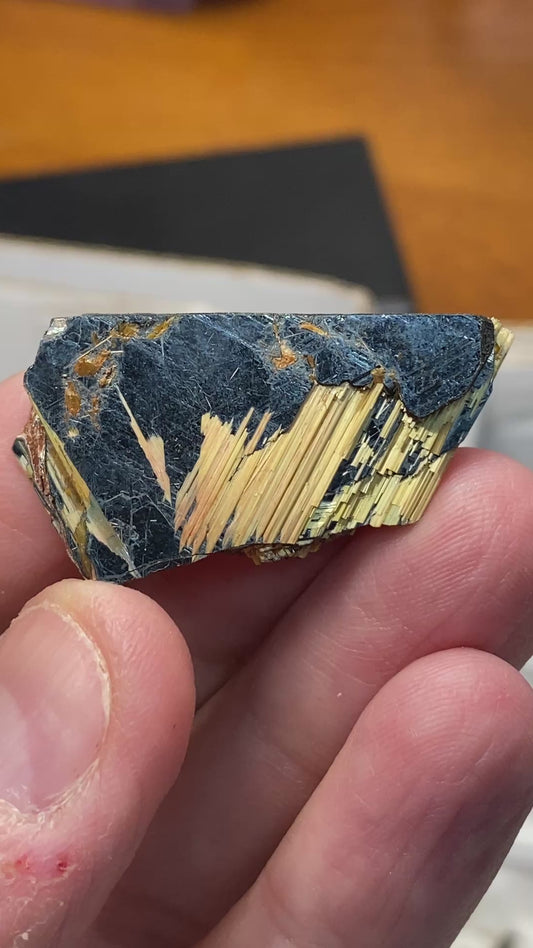 Hematite w/ Golden Rutile