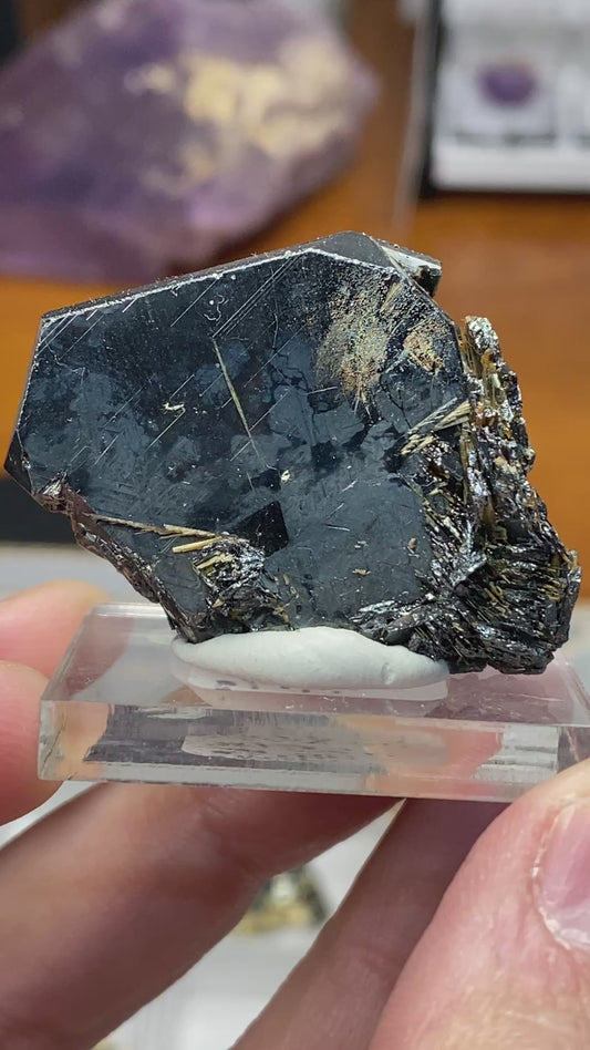 Hematite w/ Golden Rutile
