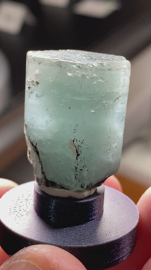 Aquamarine w/ Black Tourmaline