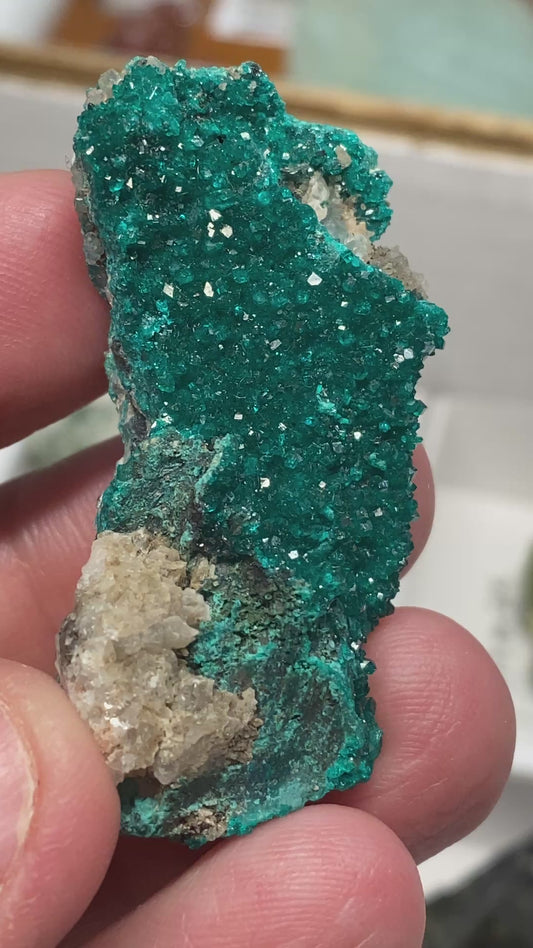 Dioptase & Calcite