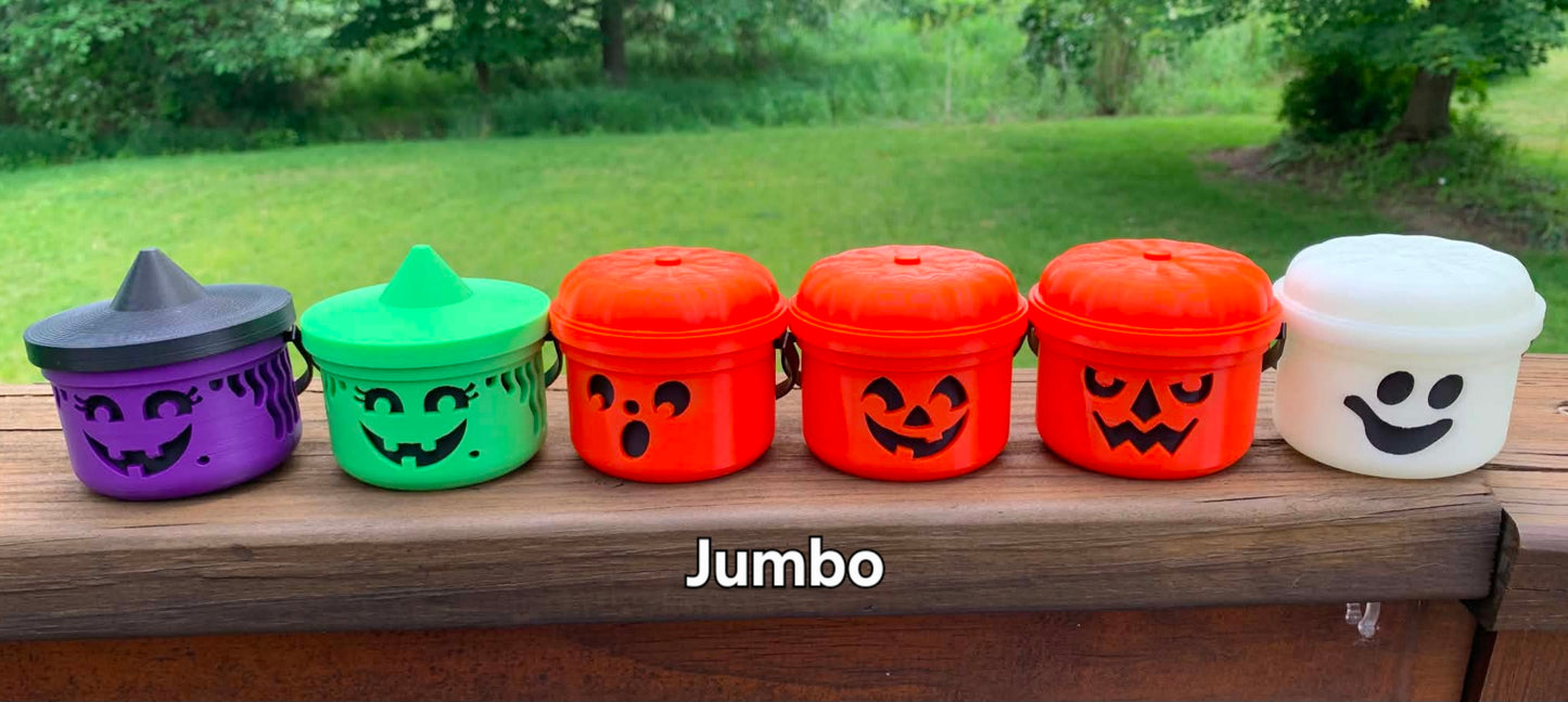 Miniature Halloween Buckets: Nostalgic Boo Buckets with Lid