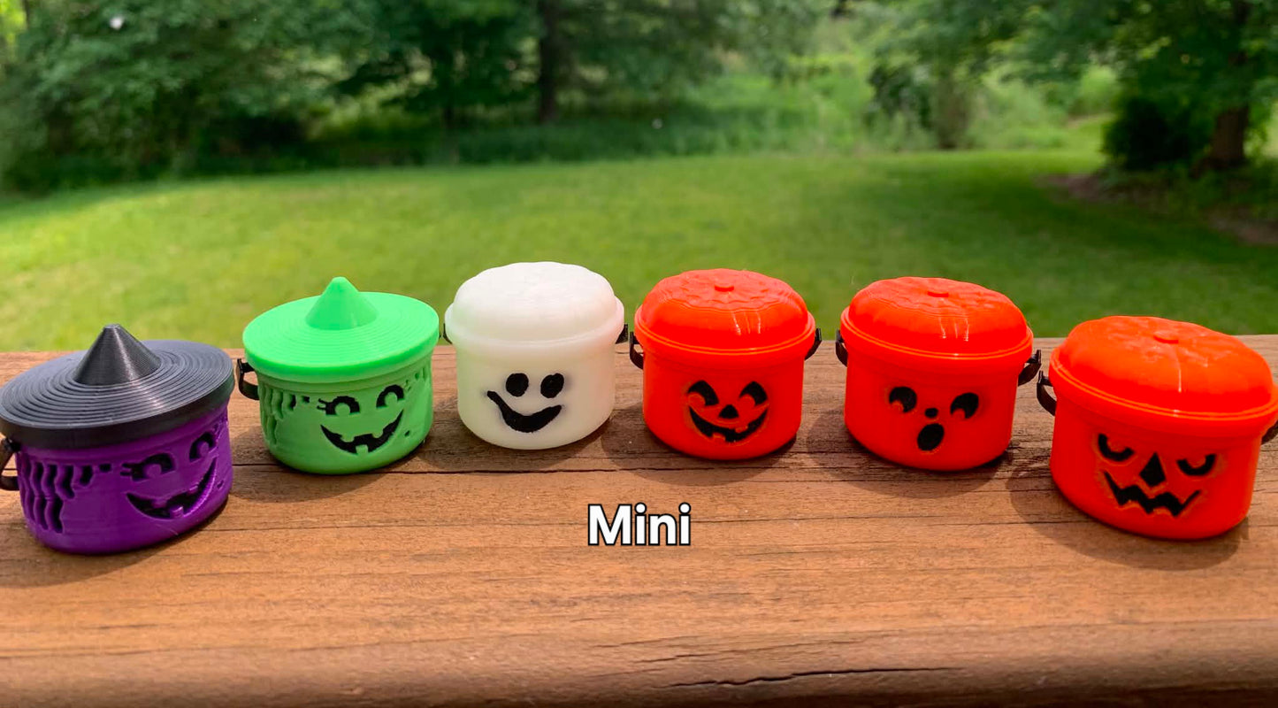 Miniature Halloween Buckets: Nostalgic Boo Buckets with Lid